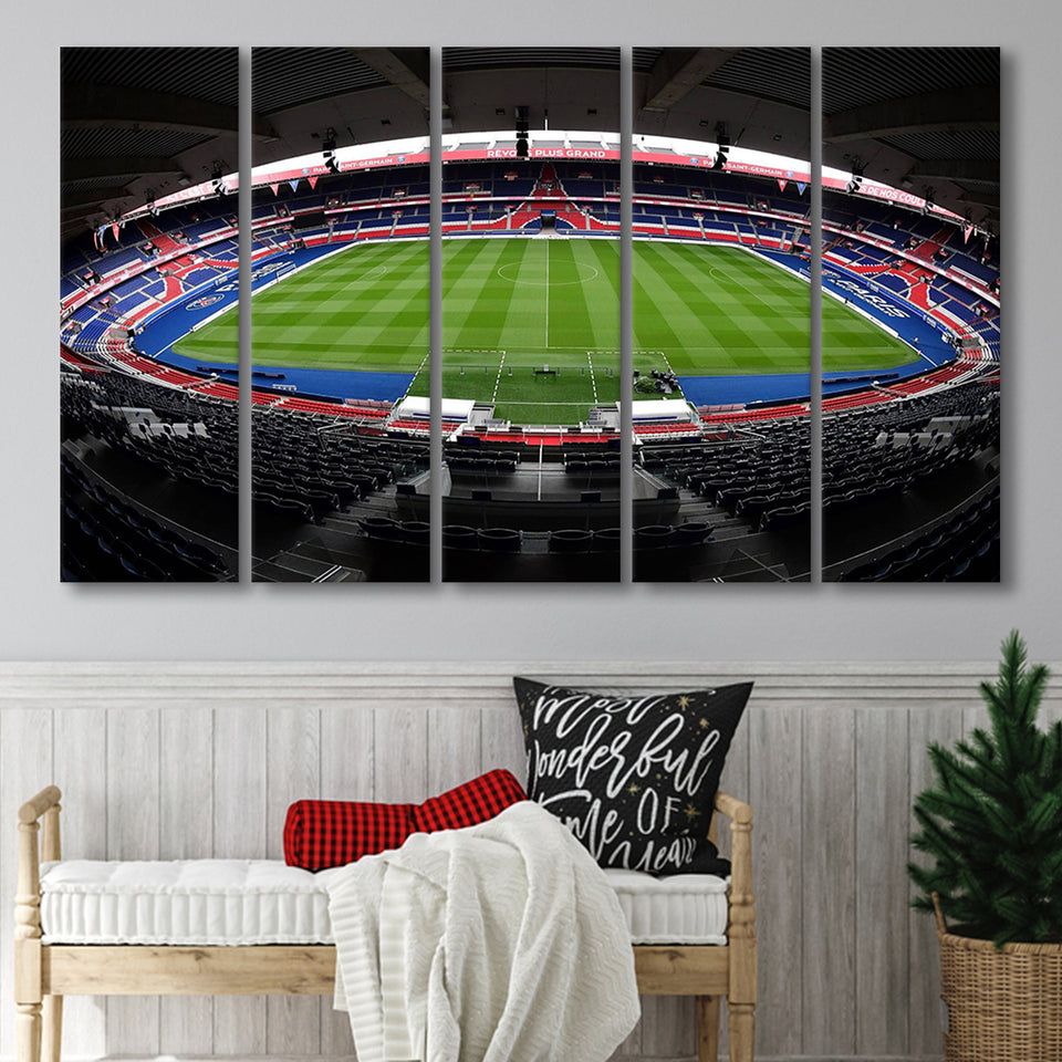 Le Parc des Princes stadium, Stadium Canvas, Sport Art, Gift for him, Multi Panels B, Canvas Prints Wall Art Decor