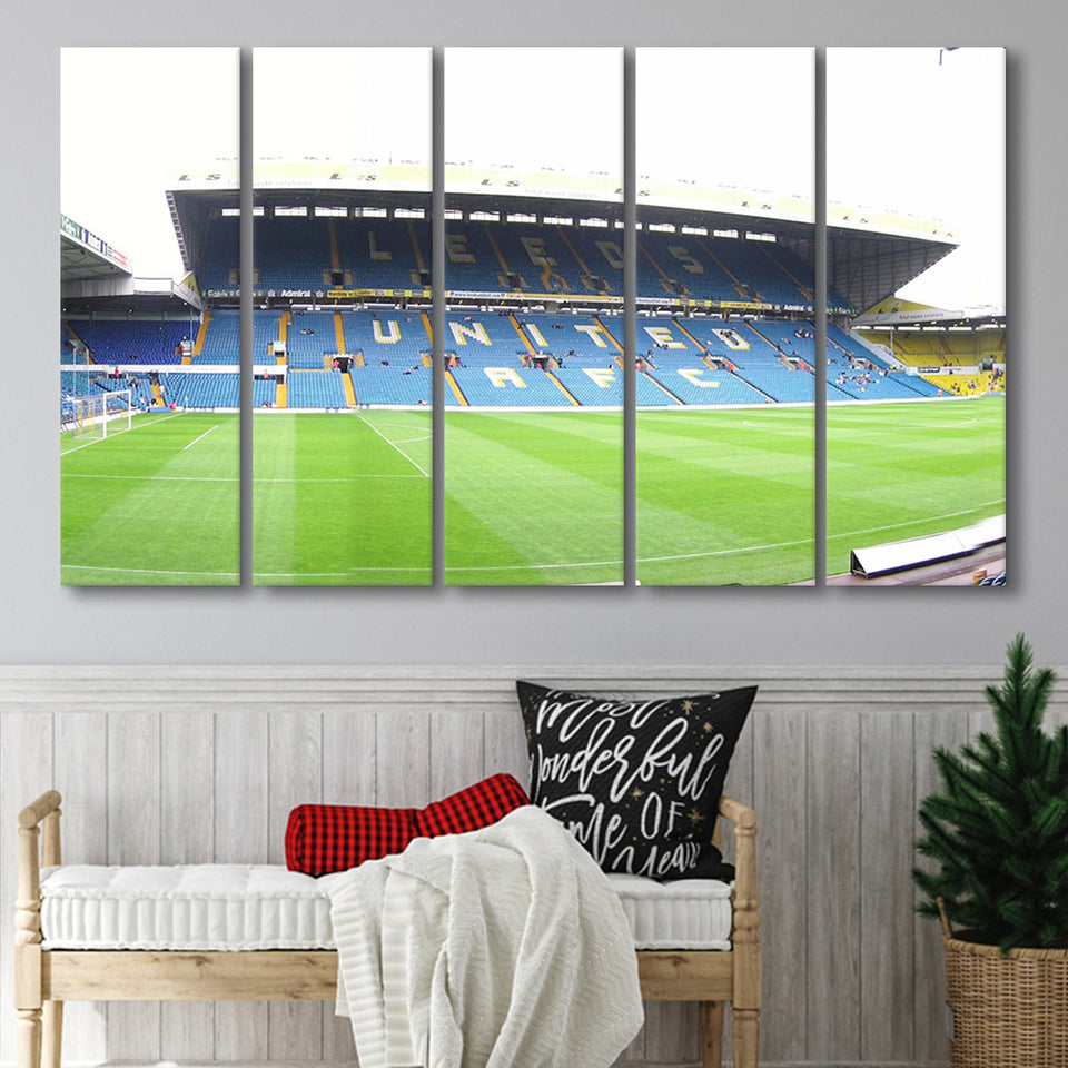 Leeds United Stadium Canvas Prints Elland Road Wall Art Football,Multi Panels B,Sport Stadium Art Prints, Fan Gift