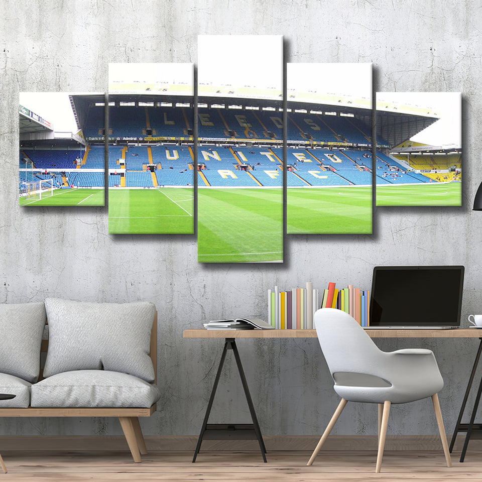 Leeds United Stadium Canvas Prints Elland Road Wall Art Football,Multi Panels,Sport Stadium Art Prints, Fan Gift