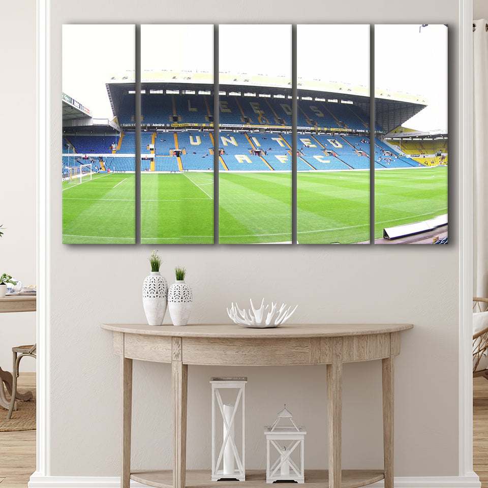 Leeds United Stadium Canvas Prints Elland Road Wall Art Football,Multi Panels B,Sport Stadium Art Prints, Fan Gift