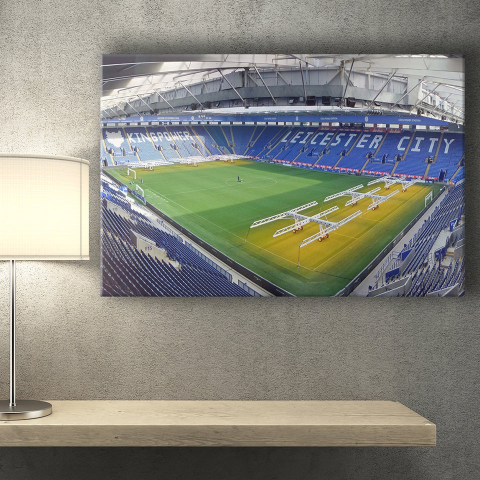 Leicester City Stadium Canvas Prints King Power Stadium Wall Art,Sport Stadium Art Prints, Fan Gift, Wall Decor