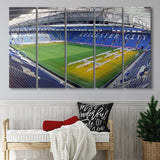 Leicester City Stadium Canvas Prints King Power Stadium Wall Art,Multi Panels B,Sport Stadium Art Prints, Fan Gift