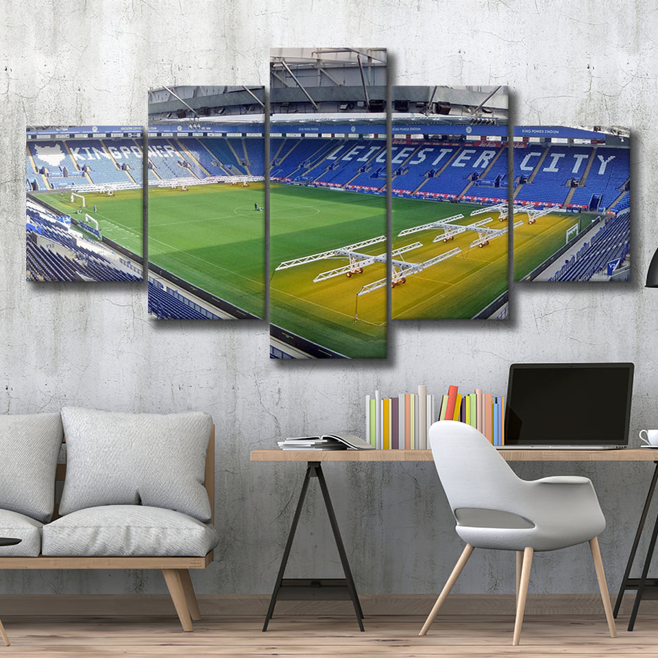Leicester City Stadium Canvas Prints King Power Stadium Wall Art,Multi Panels,Sport Stadium Art Prints, Fan Gift