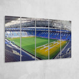 Leicester City Stadium Canvas Prints King Power Stadium Wall Art,Multi Panels B,Sport Stadium Art Prints, Fan Gift