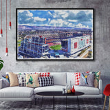 Levis Stadium Watercolor, Sport Art Prints Fan Gift, Framed Canvas Prints Wall Art Decor