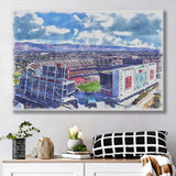 Levis Stadium Watercolor, Sport Art Prints Fan Gift, Canvas Prints Wall Art Decor