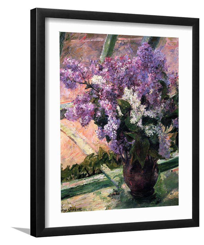 Lilacs in a window_Mary Cassatt-Art Print,Frame Art,Plexiglass Cover