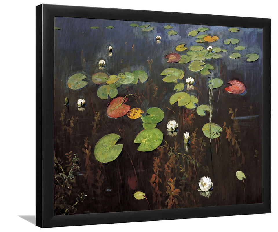 Lilies. Nenuphar By Isaac Levitan-Art Print,Canvas Art,Frame Art,Plexiglass Cover