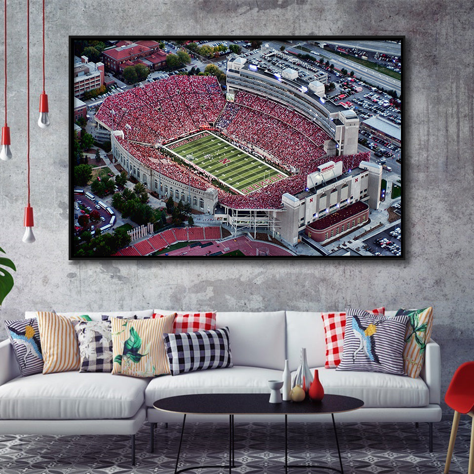 Lincoln memorial stadium, Stadium Canvas, Sport Art, Gift for him, Framed Canvas Prints Wall Art Decor, Framed Picture