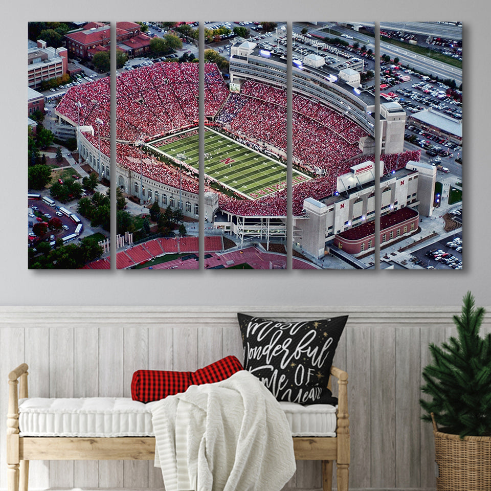 Lincoln memorial stadium, Stadium Canvas, Sport Art, Gift for him, Multi Panels B, Canvas Prints Wall Art Decor