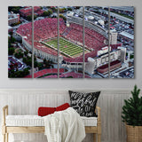 Lincoln memorial stadium, Stadium Canvas, Sport Art, Gift for him, Multi Panels B, Canvas Prints Wall Art Decor