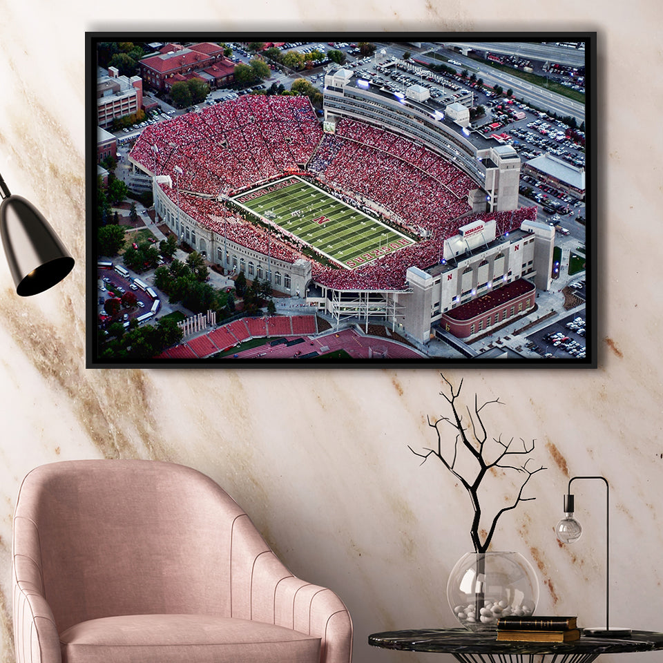 Lincoln memorial stadium, Stadium Canvas, Sport Art, Gift for him, Framed Canvas Prints Wall Art Decor, Framed Picture