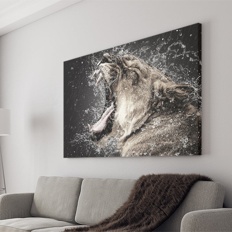 Lion, Lion Portrait Canvas Art Canvas Prints Wall Art Home Decor - Painting Canvas, Ready to hang