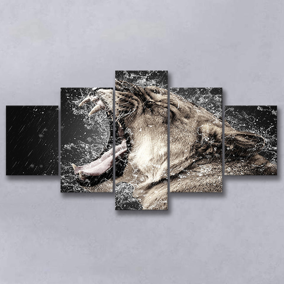 Lion, Lion Portrait Canvas Art Multi Panels,Canvas Prints Wall Art Home Decor