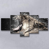 Lion, Lion Portrait Canvas Art Multi Panels,Canvas Prints Wall Art Home Decor