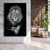Lion Canvas Print Framed Canvas Prints Wall Art - Painting Canvas, Framed Picture, Home Art Decor
