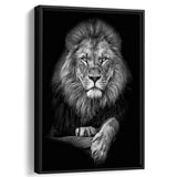 Lion Canvas Print Framed Canvas Prints Wall Art - Painting Canvas, Framed Picture, Home Art Decor