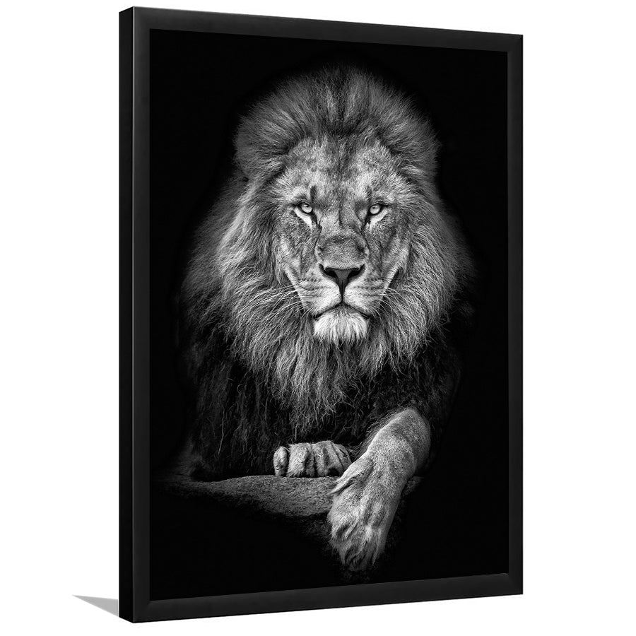 Lion Print Framed Art Print Wall Decor - Painting Art, Framed Picture, Home Decor