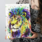 Lion Colorful Graffiti Canvas Prints Wall Art Decor - Painting Canvas, Home Decor, Art Print, Art For Sale