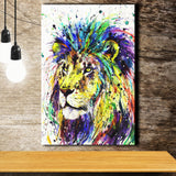 Lion Colorful Graffiti Canvas Prints Wall Art Decor - Painting Canvas, Home Decor, Art Print, Art For Sale