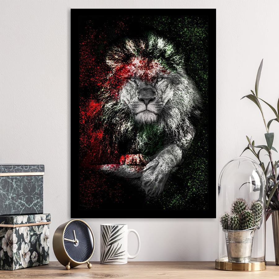 Lion Graffiti 3 Framed Art Prints Wall Decor - Painting Prints, Wall Art, Framed Picture, For Sale