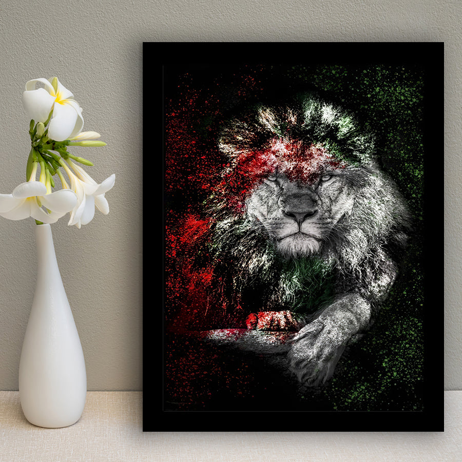 Lion Graffiti 3 Framed Art Prints Wall Decor - Painting Prints, Wall Art, Framed Picture, For Sale