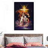Lion Judah Jesus Reaching Hand Framed Art Prints - Framed Painting, Painting Art, Prints for Sale, Wall Art, Wall Decor