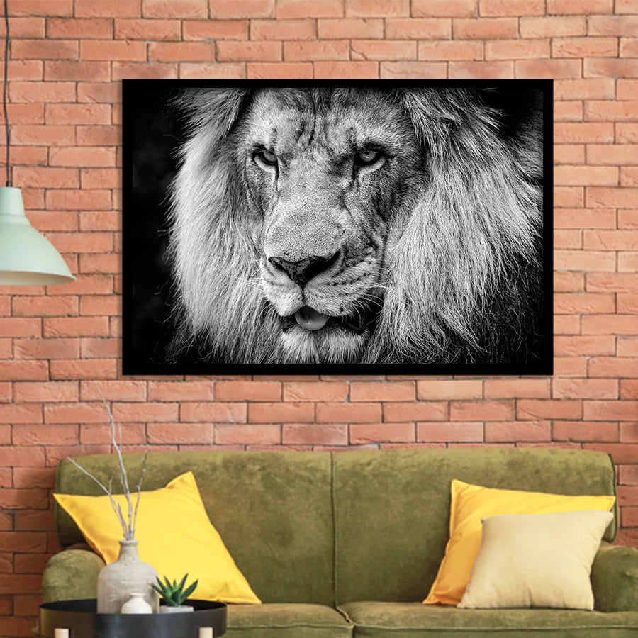 Lion Original Art Framed Art Prints Wall Decor - Painting Prints, Framed Picture, Home Decor