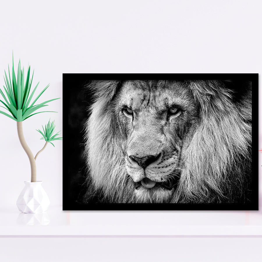 Lion Original Art Framed Art Prints Wall Decor - Painting Prints, Framed Picture, Home Decor