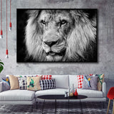 Lion Original Art Framed Canvas Prints Wall Art Decor - Paiting Canvas, Art Prints, Floating Frame