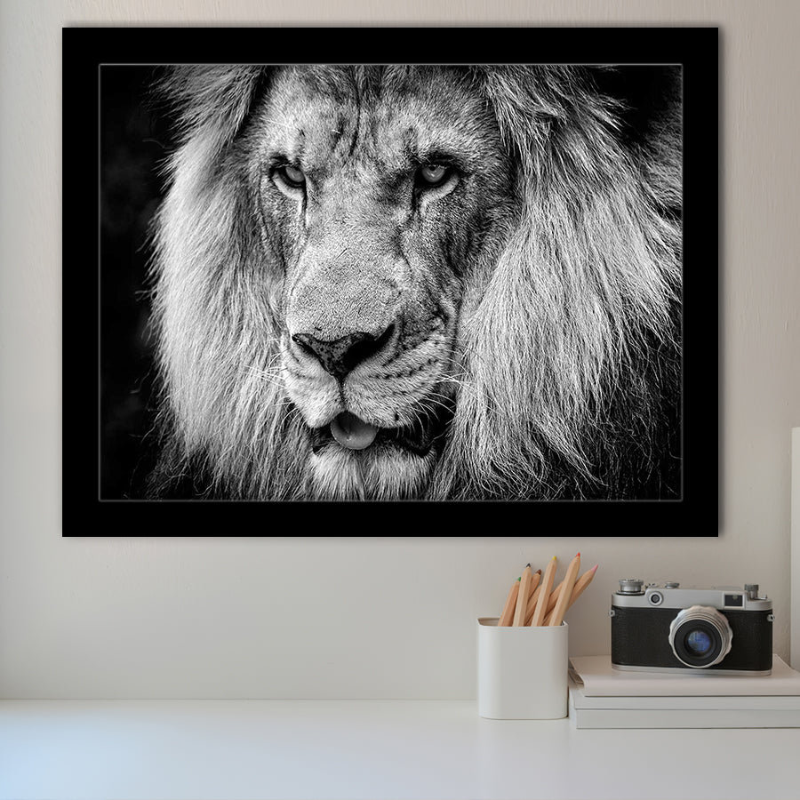 Lion Original Art Framed Art Prints Wall Decor - Painting Prints, Framed Picture, Home Decor