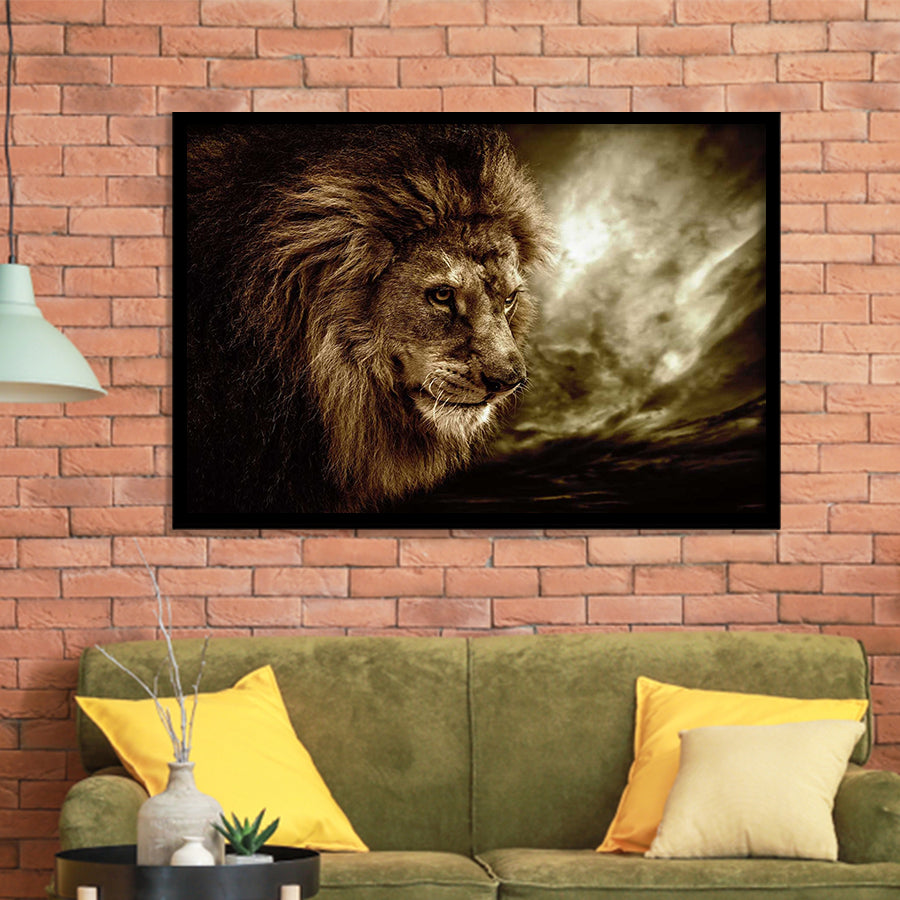 Lion Pictures Art Framed Art Prints Wall Decor - Painting Prints, Framed Picture, Home Decor