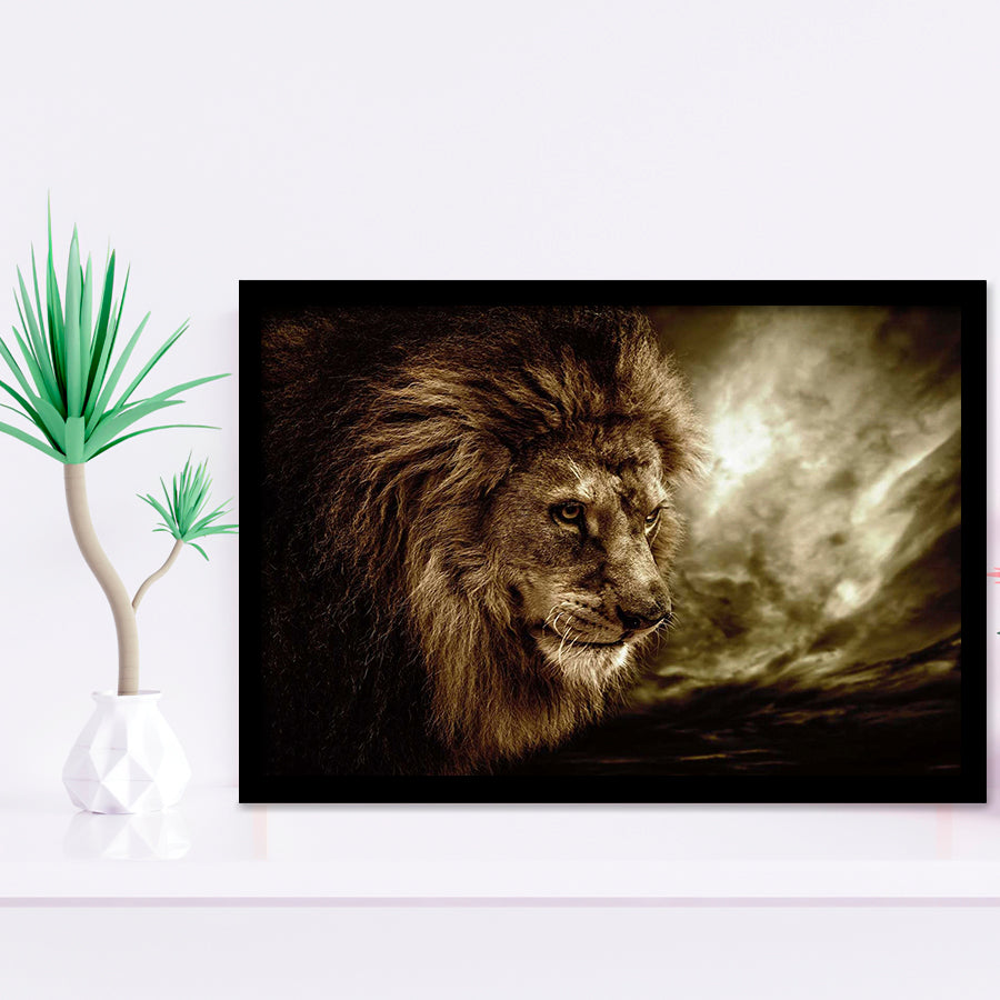 Lion Pictures Art Framed Art Prints Wall Decor - Painting Prints, Framed Picture, Home Decor
