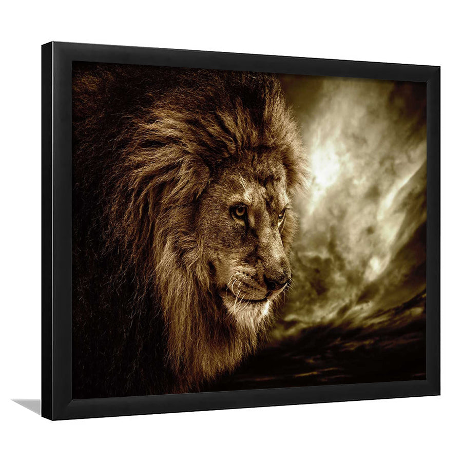 Lion Pictures Art Framed Art Prints Wall Decor - Painting Prints, Framed Picture, Home Decor