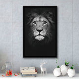 Lion Portrait 3 Framed Canvas Prints Wall Art - Painting Canvas, Floating Frame, Painting Prints, For Sale