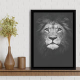 Lion Portrait 3 Framed Canvas Prints Wall Art - Painting Canvas, Floating Frame, Painting Prints, For Sale