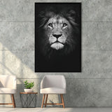 Lion Portrait 3 Framed Canvas Prints Wall Art - Painting Canvas, Floating Frame, Painting Prints, For Sale