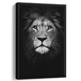 Lion Portrait 3 Framed Canvas Prints Wall Art - Painting Canvas, Floating Frame, Painting Prints, For Sale