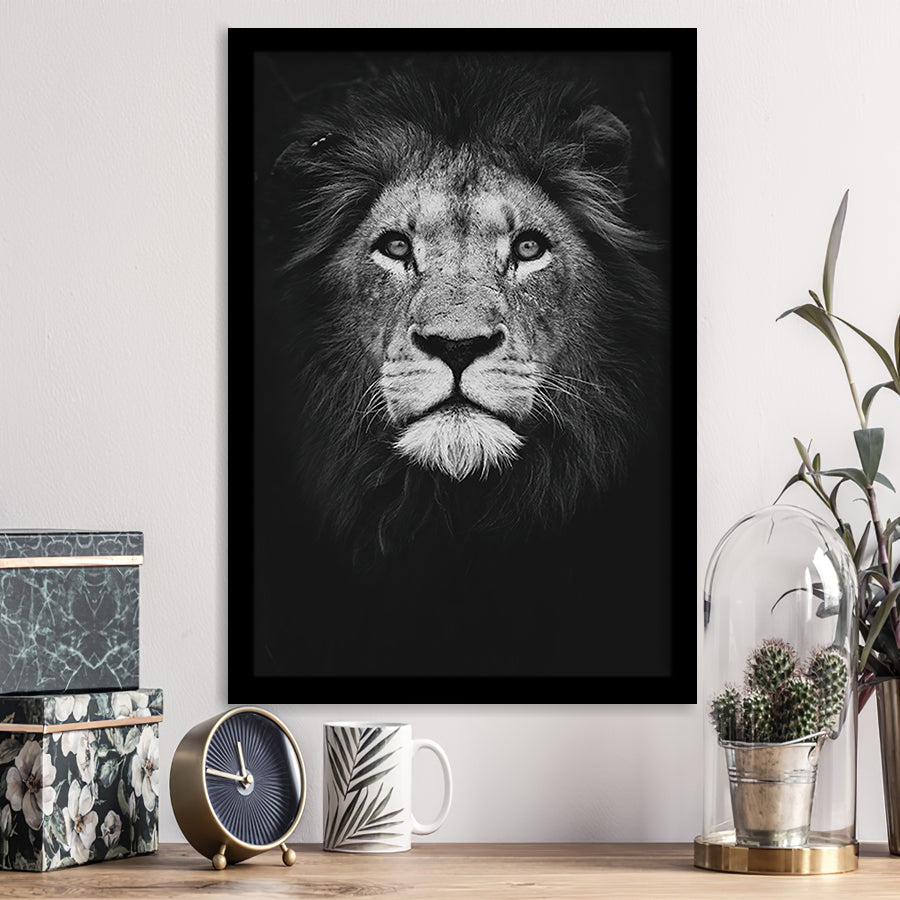 Lion Portrait 3 Framed Art Prints Wall Decor - Painting Prints, Wall Art, Framed Picture, For Sale