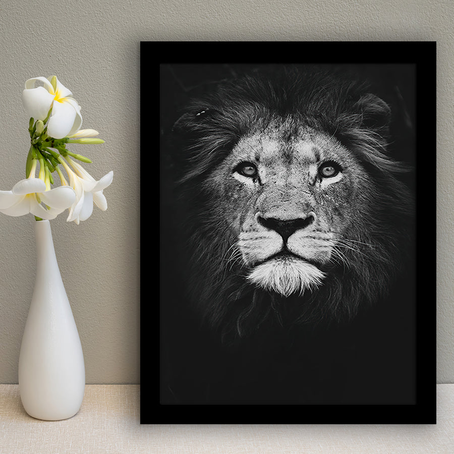 Lion Portrait 3 Framed Art Prints Wall Decor - Painting Prints, Wall Art, Framed Picture, For Sale