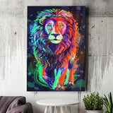 Lion Portrait Water Colorful Canvas Prints Wall Art Decor - Painting Canvas, Home Decor, Art Print, Art For Sale