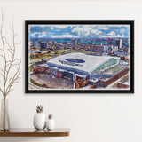 Lions Football Team Watercolor, Sport Art Prints Fan Gift, Framed Canvas Prints Wall Art Decor
