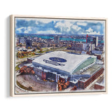 Lions Football Team Watercolor, Sport Art Prints Fan Gift, Framed Canvas Prints Wall Art Decor