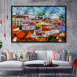 Lisbon Framed Canvas Prints Wall Art Decor - Painting Canvas, Framed Picture, Home Decor