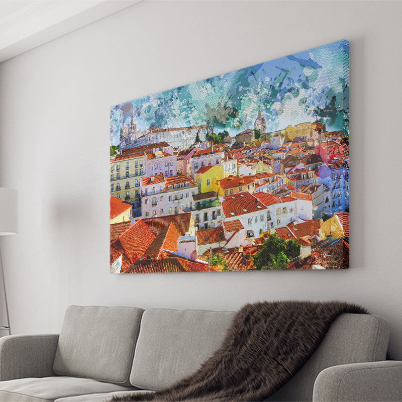 Lisbon Canvas Prints Wall Art Decor - Painting Canvas, Art Print, Home Decor, Ready to Hang