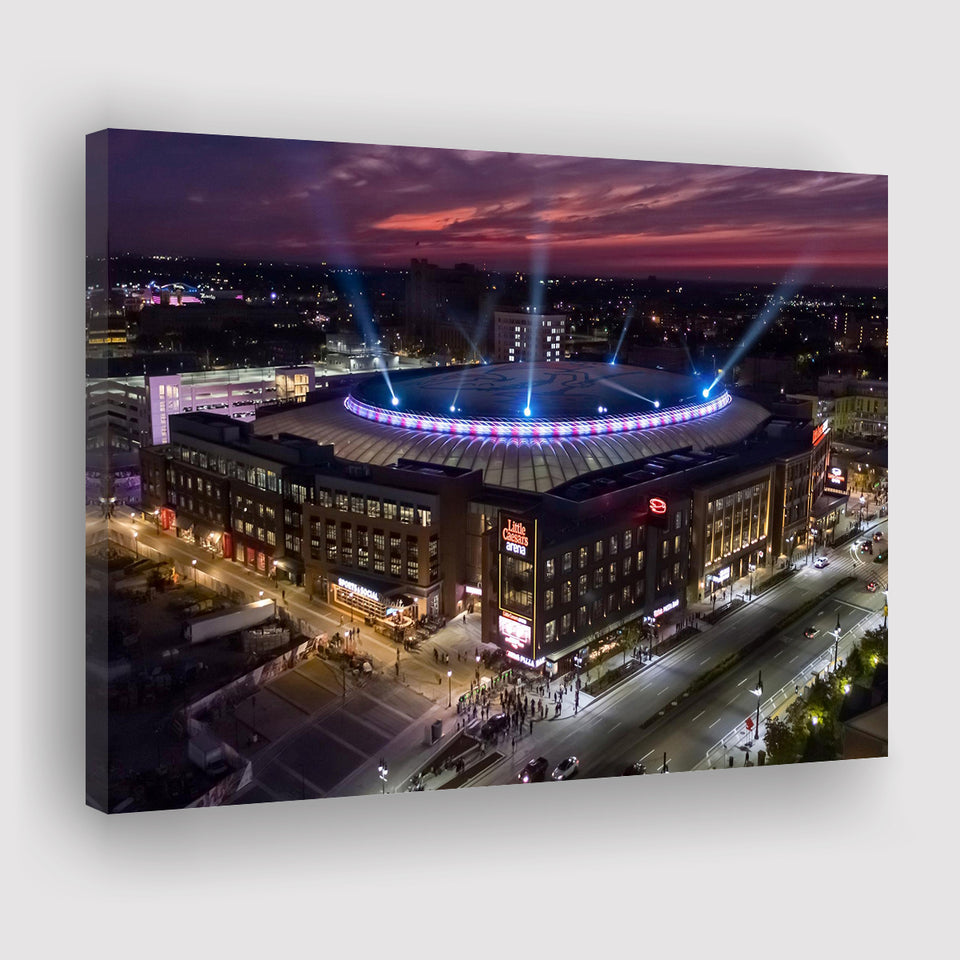 Little Caesars Arena, Stadium Canvas, Sport Art, Gift for him, Fan Gift, Canvas Prints Wall Art Decor