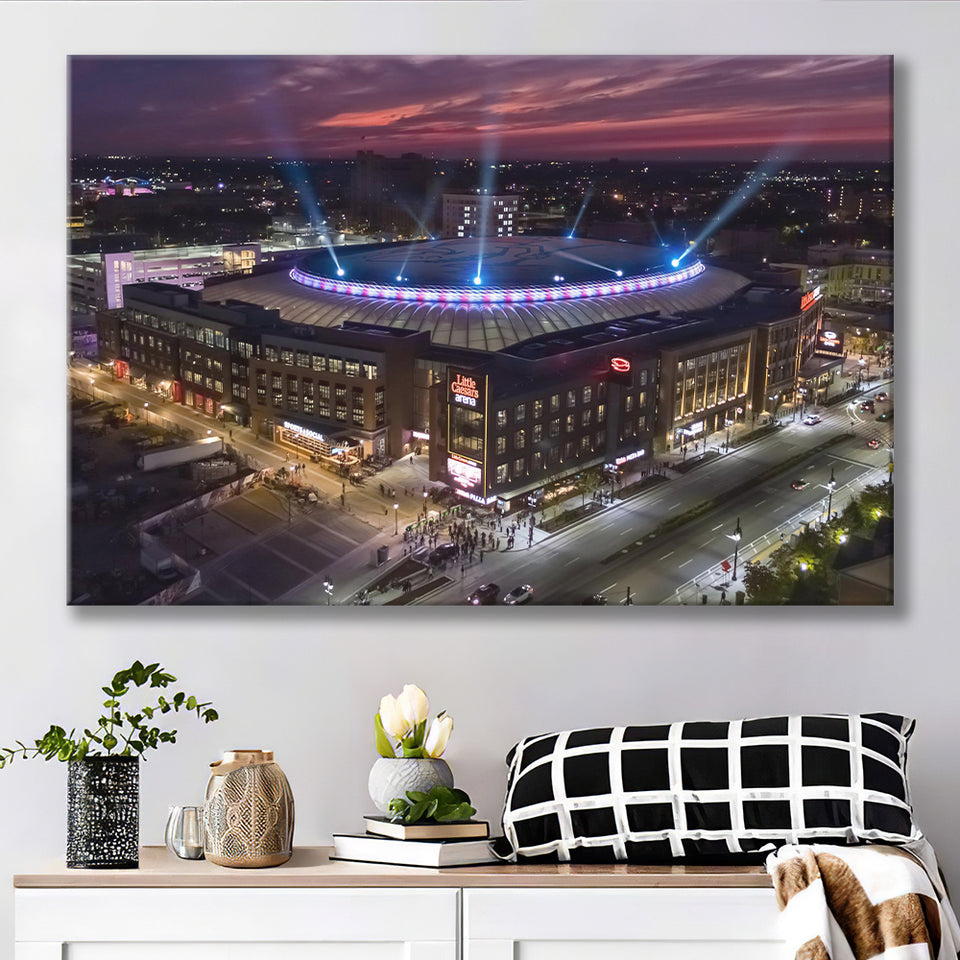 Little Caesars Arena, Stadium Canvas, Sport Art, Gift for him, Fan Gift, Canvas Prints Wall Art Decor