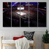 Little Caesars Arena in Michigan, Stadium Canvas, Sport Art, Gift for him, Multi Panels B, Canvas Prints Wall Art Decor