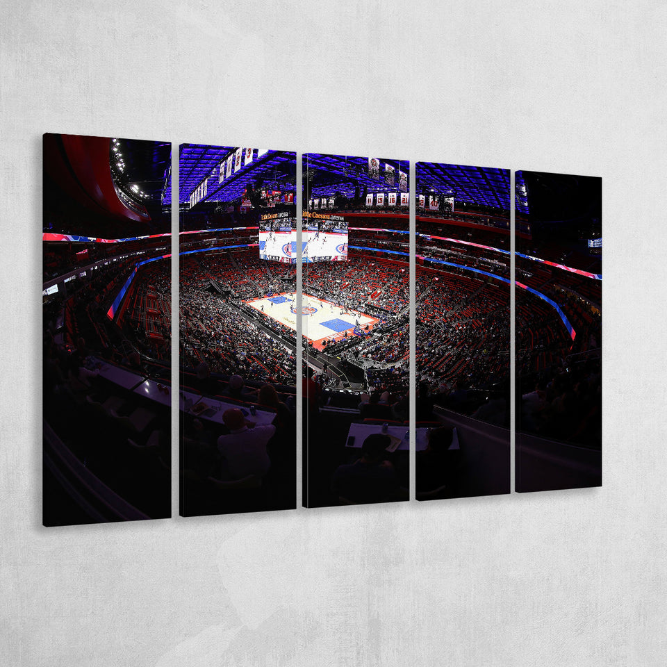 Little Caesars Arena in Michigan, Stadium Canvas, Sport Art, Gift for him, Multi Panels B, Canvas Prints Wall Art Decor