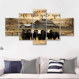 Live Like Someone Left The Gate Open 5 Pieces Canvas Prints Wall Art - Painting Canvas, Multi Panel